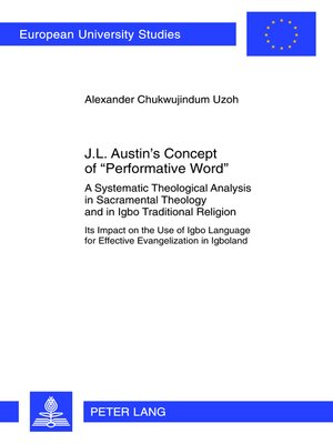 cover image of J.L. Austin's Concept of «Performative Word»